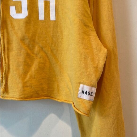 Nash Gold Graphic Cropped Hoodie - Picture 5 of 6